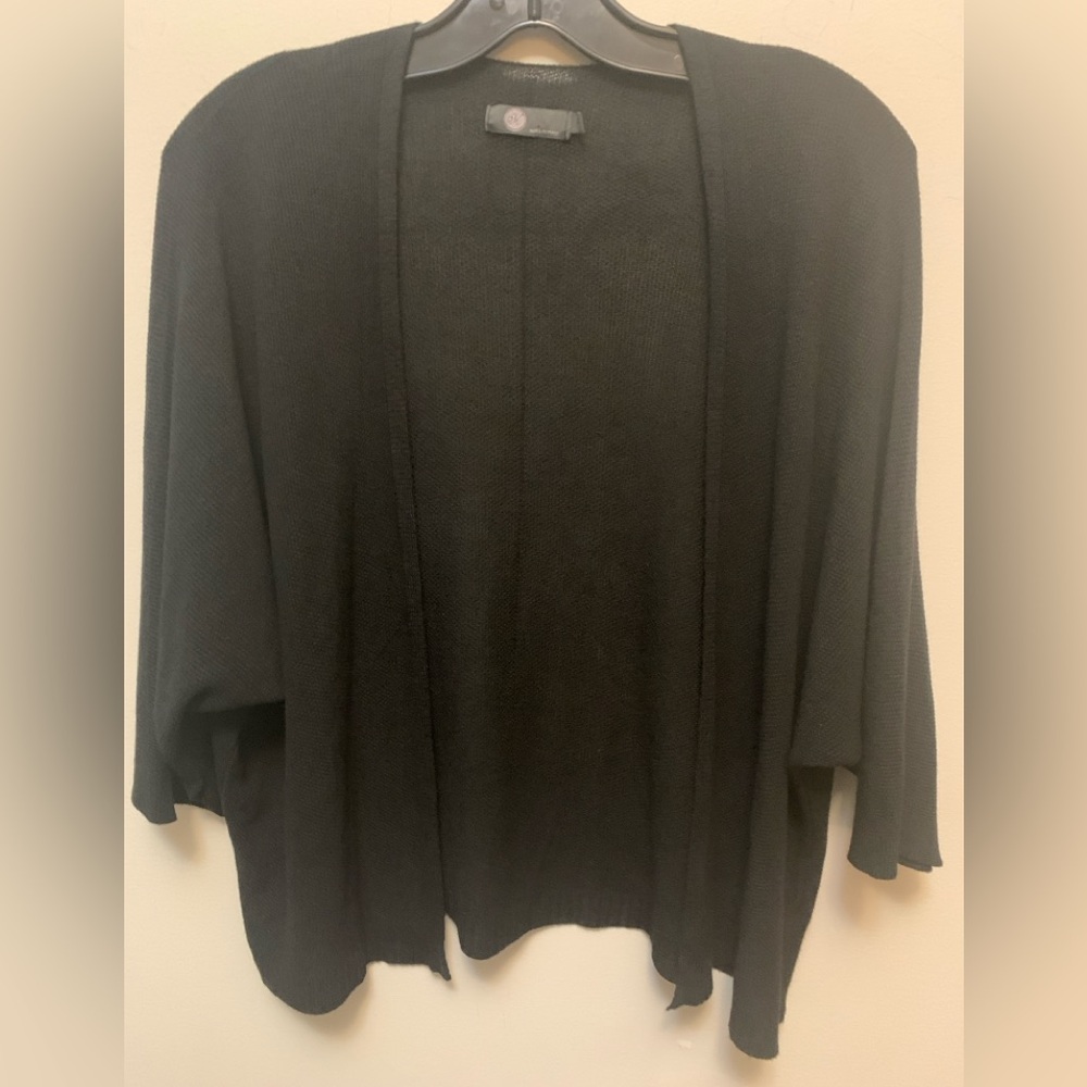 MADE IN ITALY Black Knit Batwing Cardigan